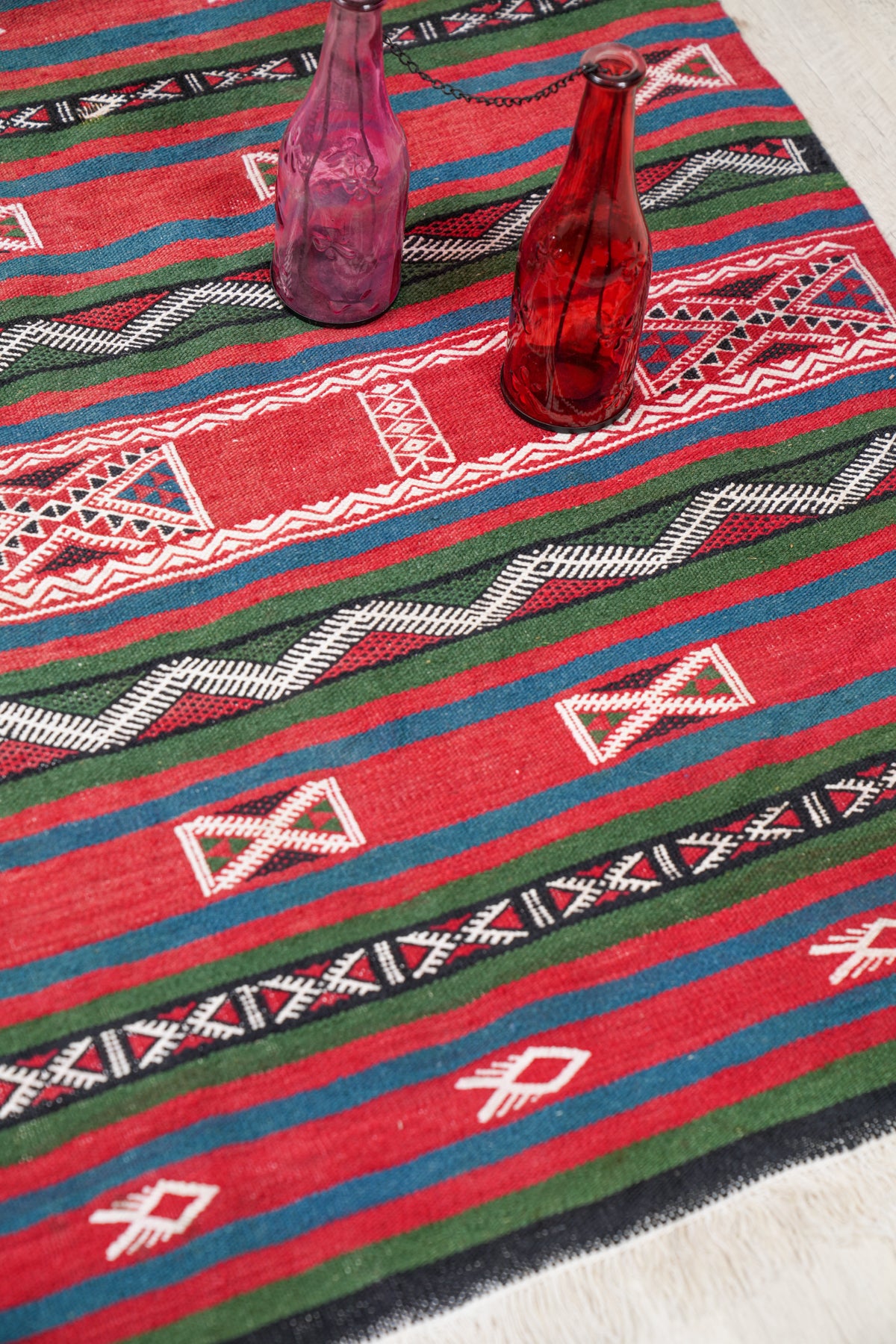 Vintage Tunisian Kilim 3'1" x 3'4"