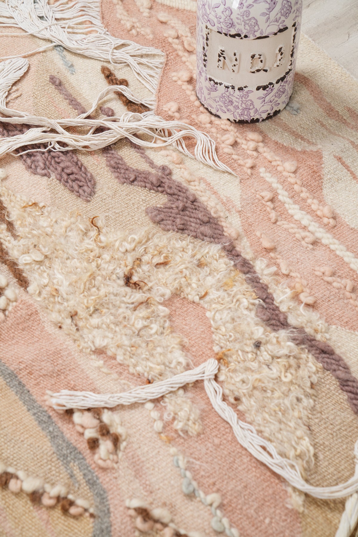 Vintage European Fiber Art Tapestry 4'10" x 3'