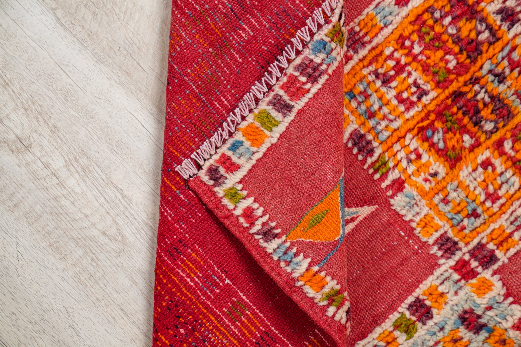 Vintage Moroccan Rug 3'7" x 2'3"