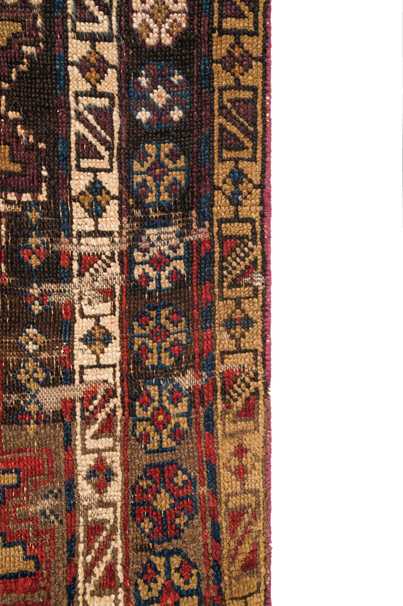 Antique Caucasian Lesghi Rug 3'7" x 2'7"