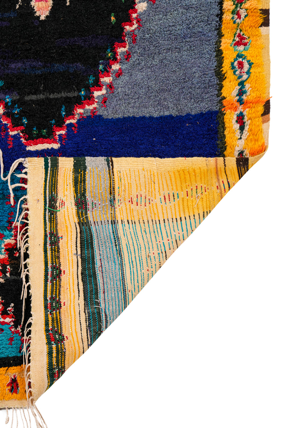 Vintage Moroccan Rag Rug 6'2" x 4'1"