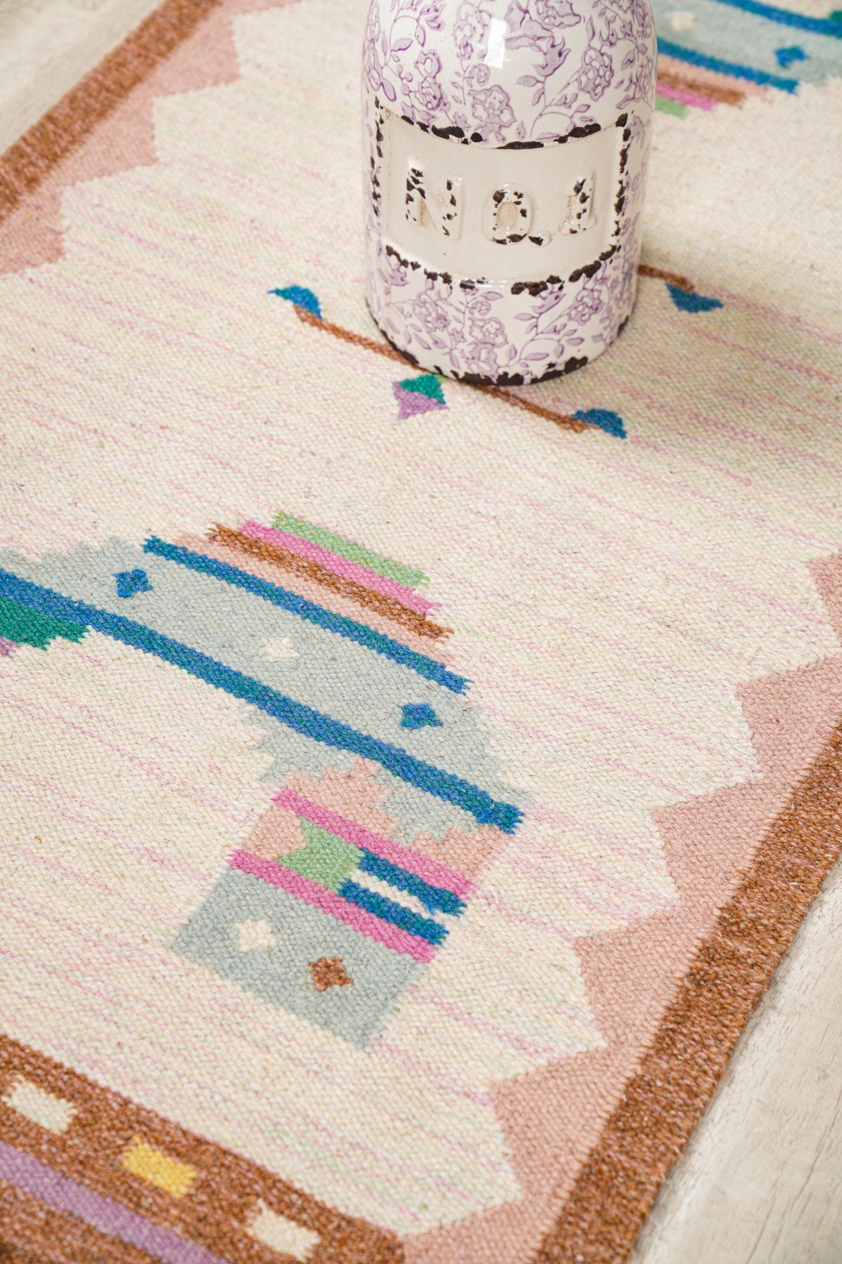 Vintage Scandinavian Kilim 4'5" x 2'2"