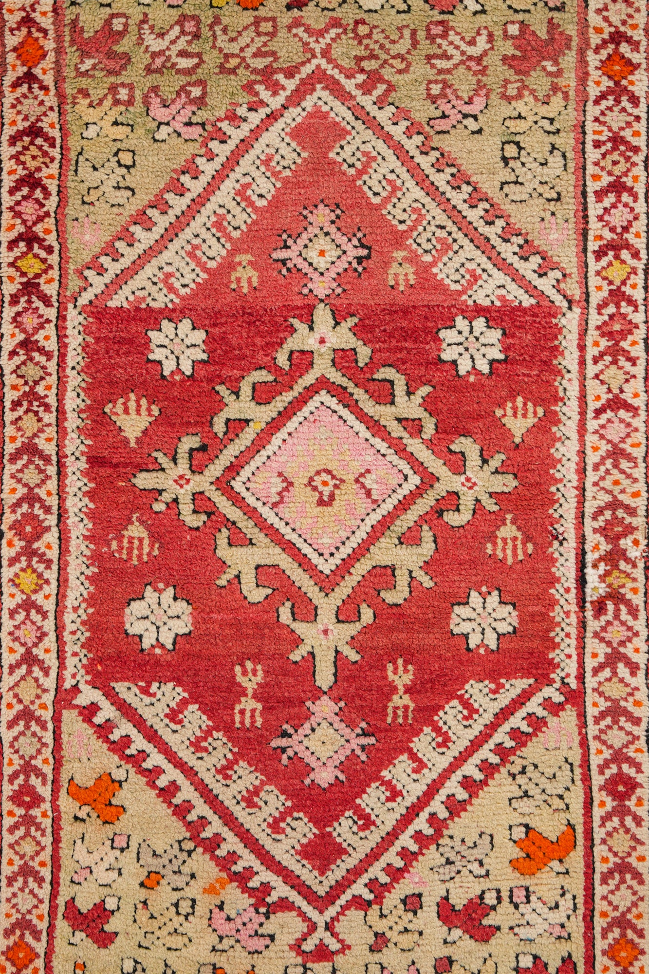 Vintage Moroccan Rabat Rug 3'9" x 2'10"