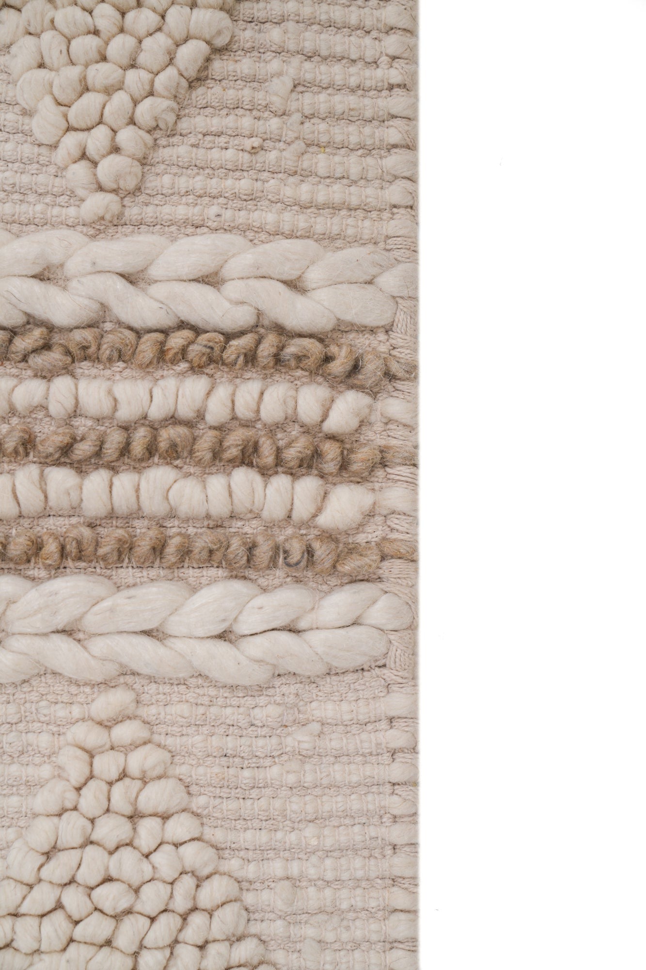 Vintage Scandinavian Braided Rug 3'8" x 2'