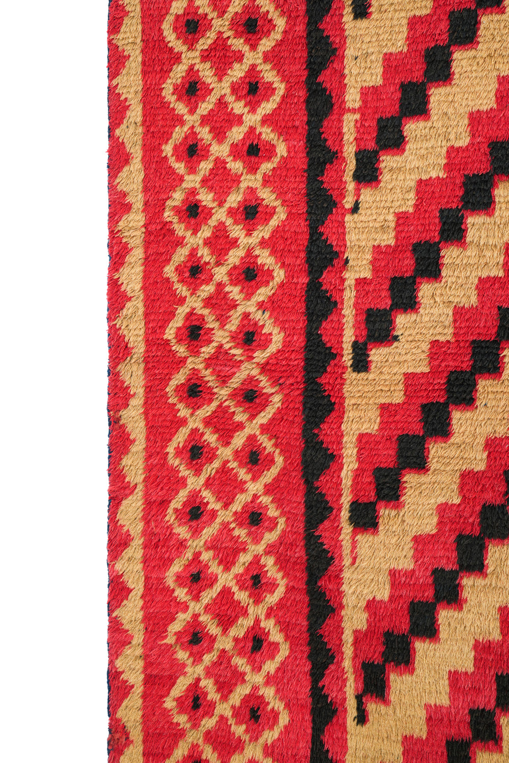 Antique Finnish Rya Rug  6'1" x 4'4" (Ryijy)