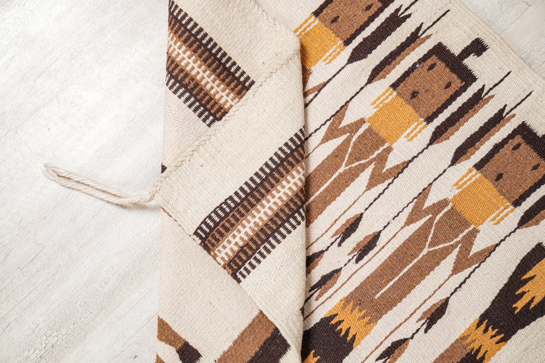 Vintage Navajo Yei kilim 3'3" x 2'7"