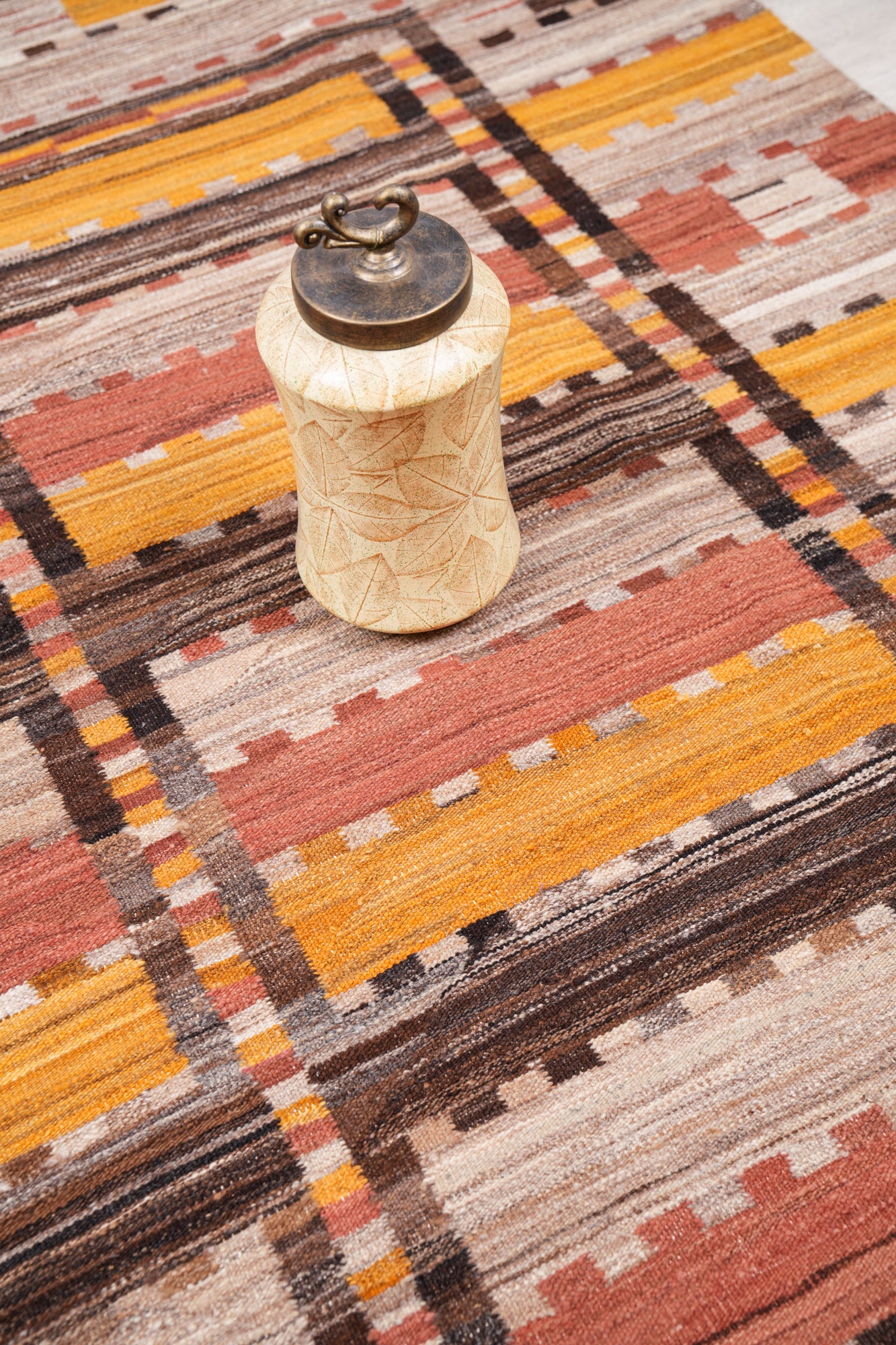 modern Swedish Design Kilim 9'8" x 6'6"