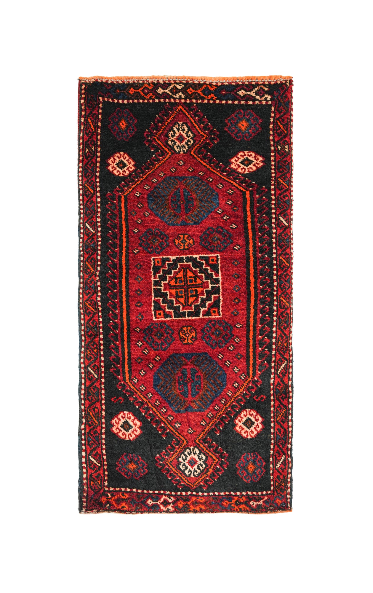 Vintage Turkish Tribal Rug 3' x 1'5"