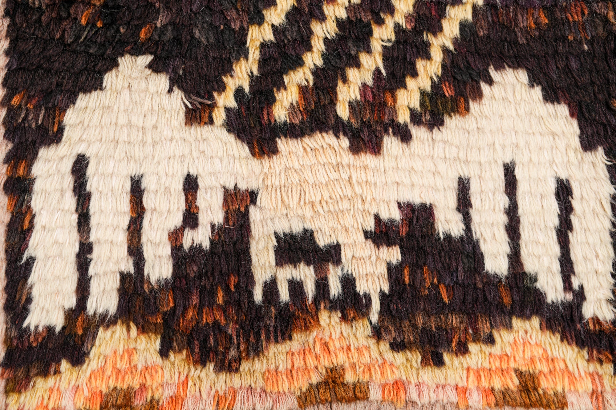 Vintage Scandinavian Rya Rug 2'1" x 2'4"
