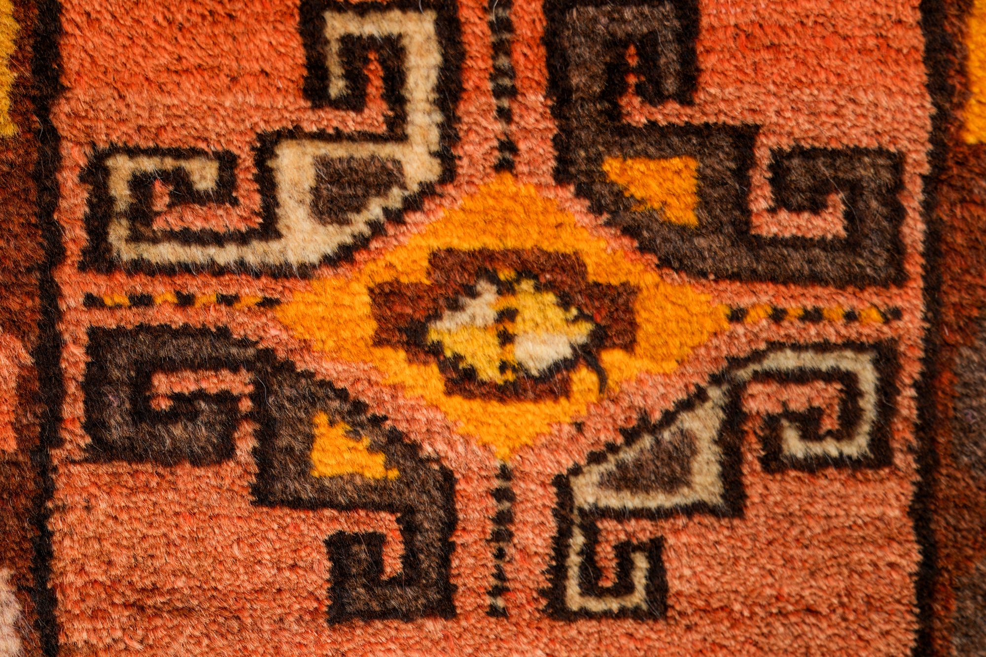 Vintage Turkish Tribal rug 3'2" x 1'3"