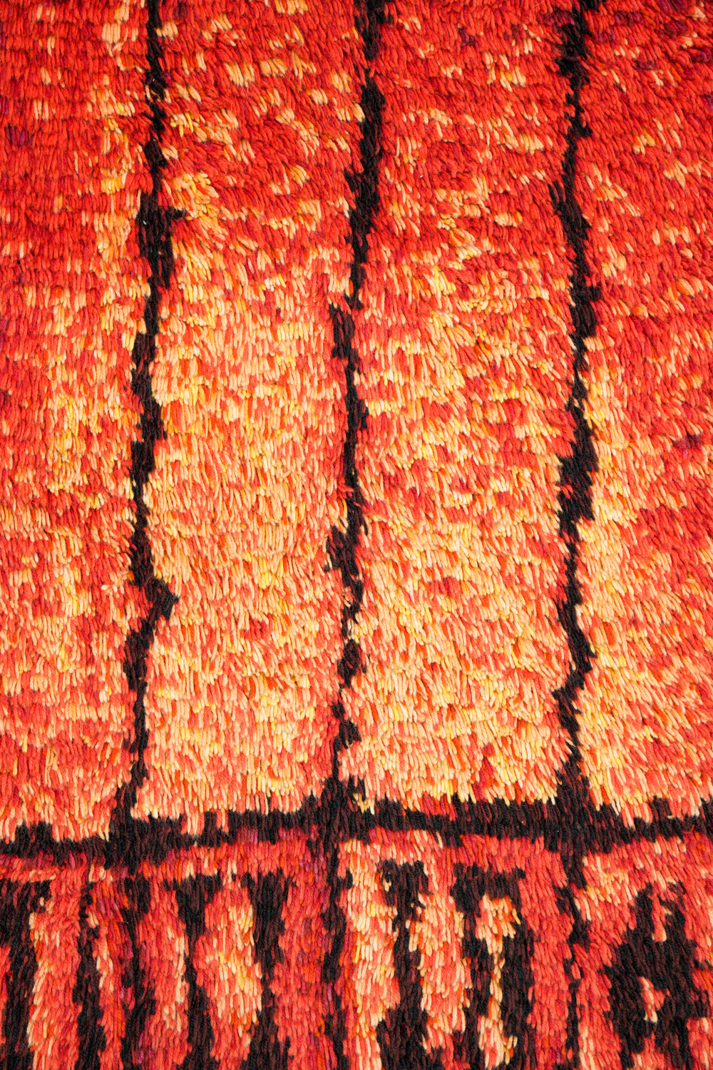 Vintage Scandinavian Rya Rug 5'3" x 3'3"