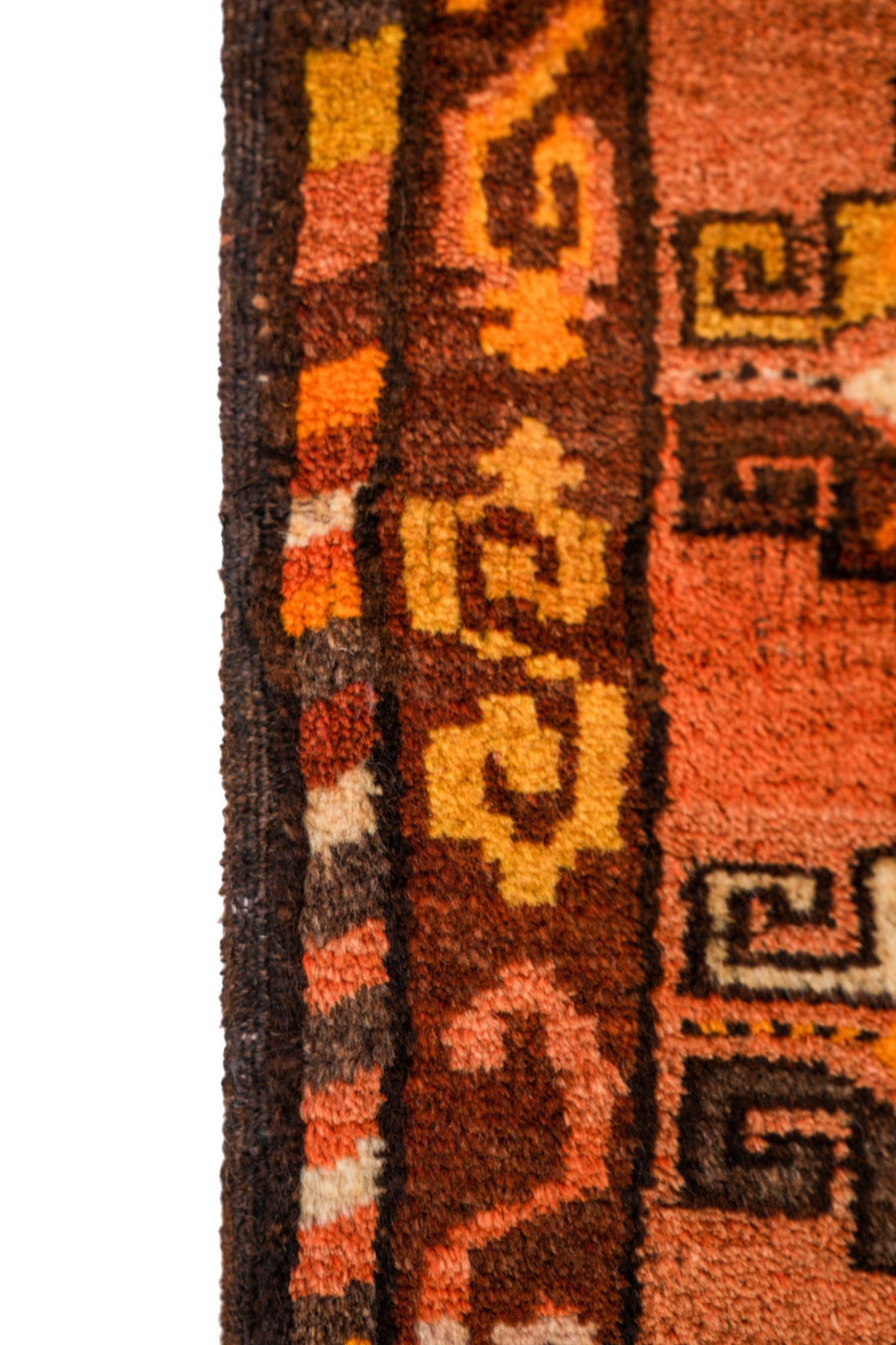 Vintage Turkish Tribal rug 3'2" x 1'3"