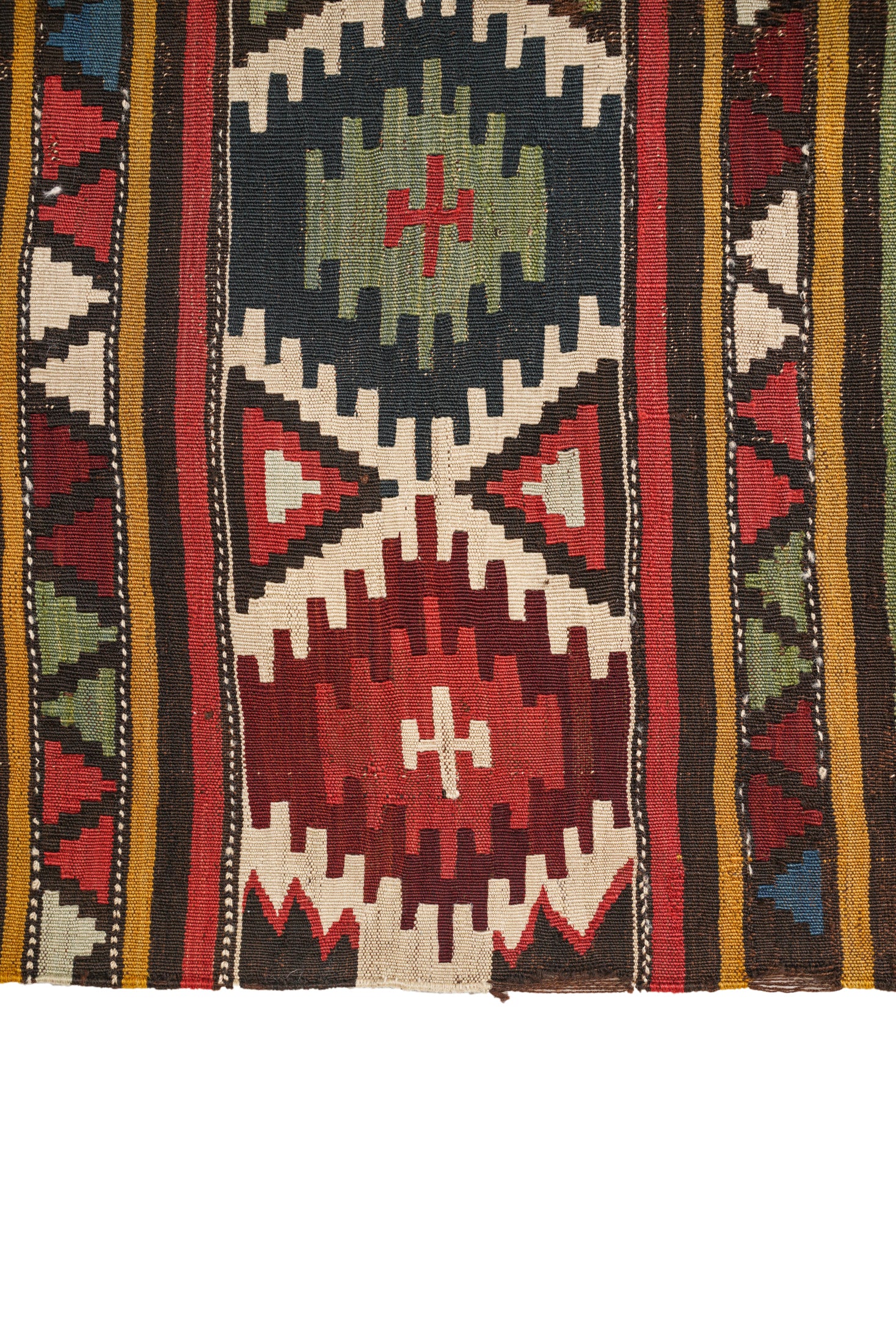 Antique Caucasian Shirvan Kilim 9'3" x 4'1"