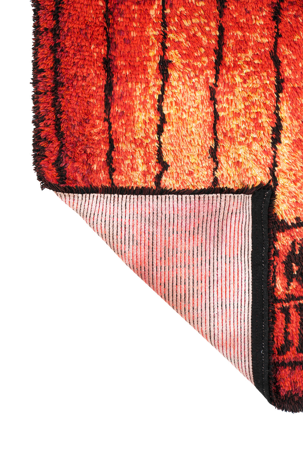 Vintage Scandinavian Rya Rug 5'3" x 3'3"