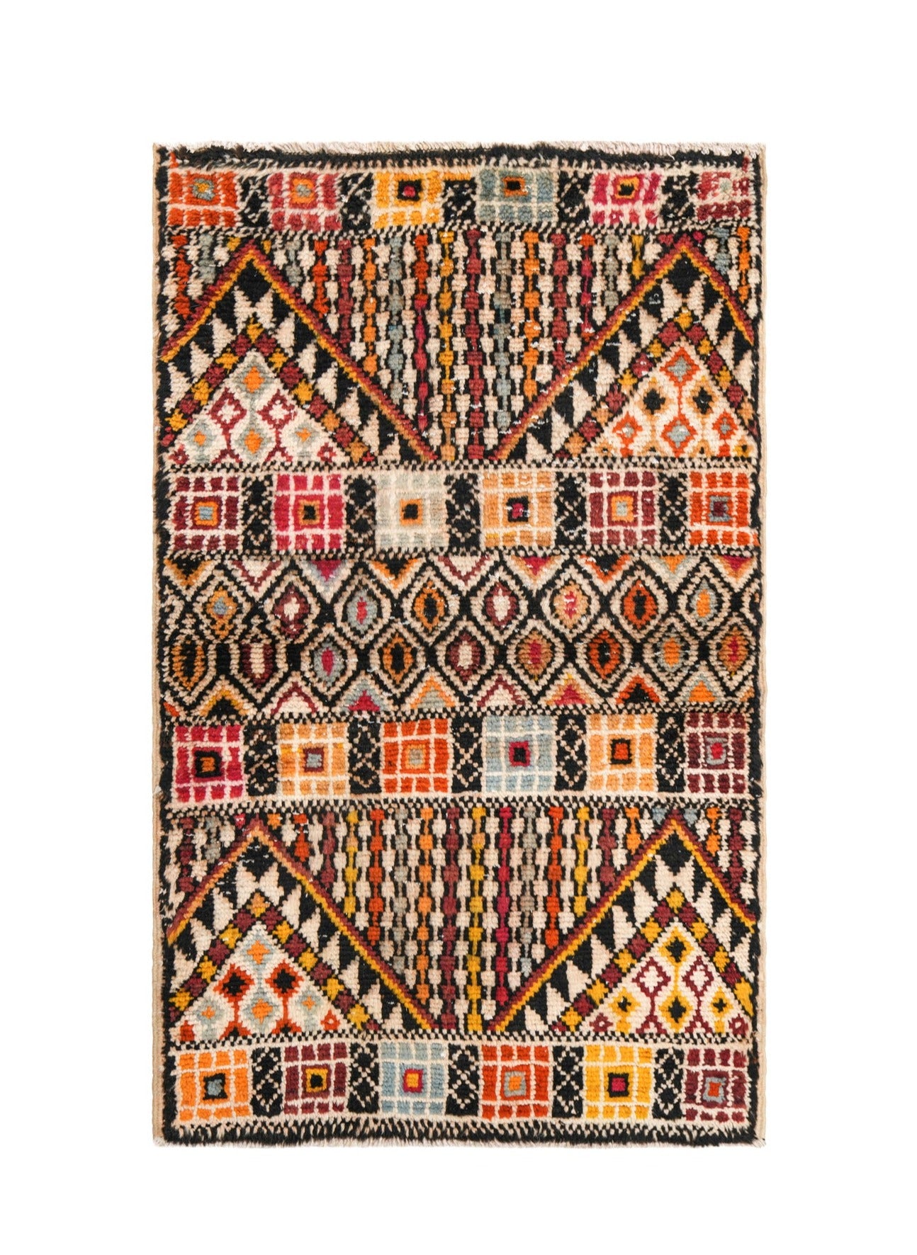 Vintage Moroccan Rug 4'6" x 2'9"