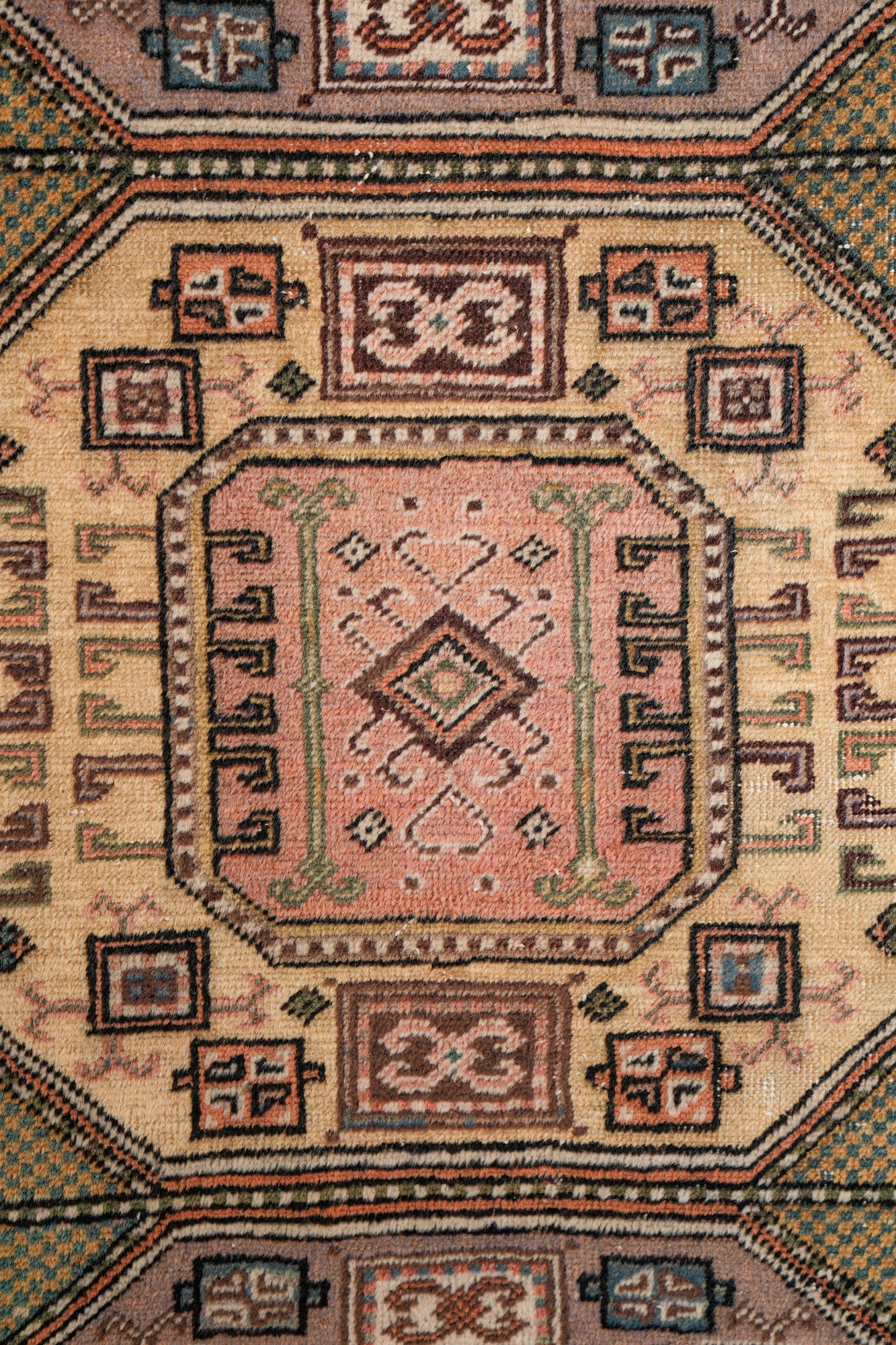 Vintage Turkish Shirvan Rug 5'10" x 3'2"