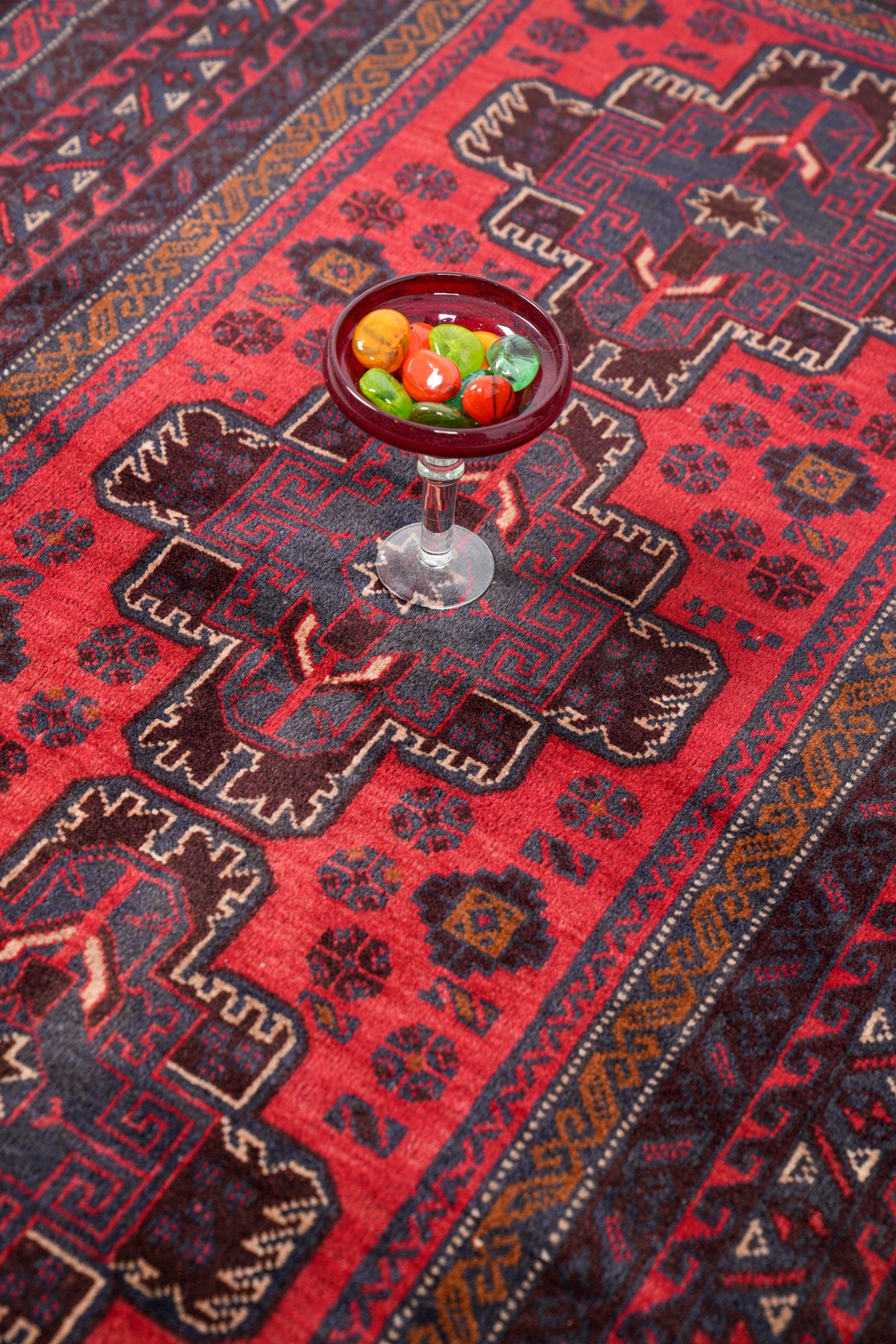 VINTAGE BALOCH RUG 6'7" 3'9"