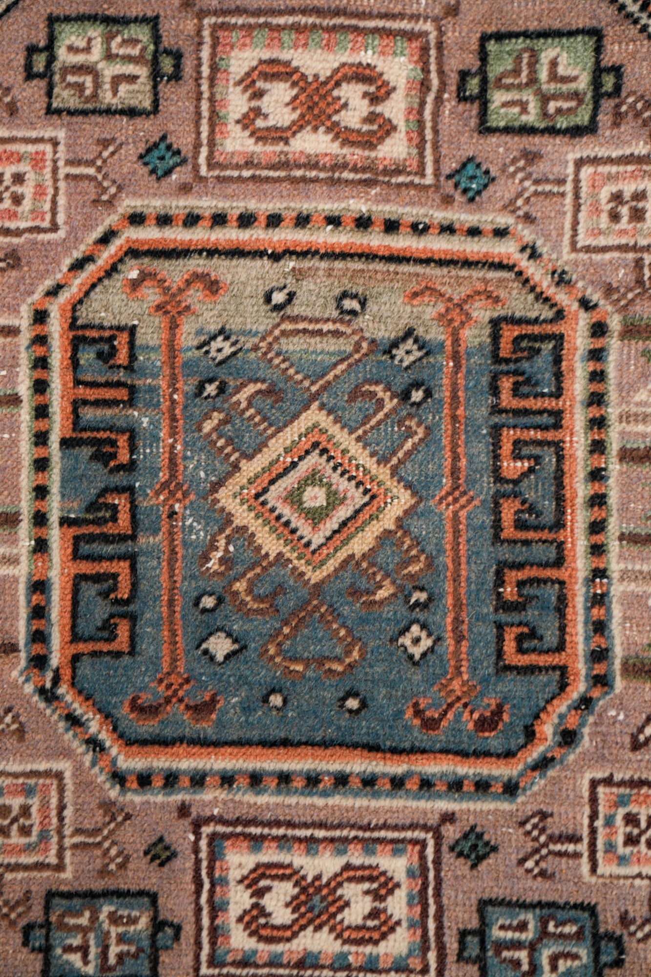 Vintage Turkish Shirvan Rug 5'10" x 3'2"