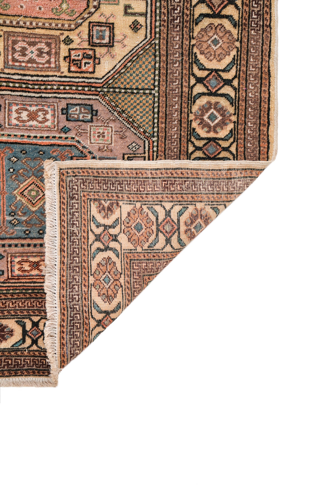 Vintage Turkish Shirvan Rug 5'10" x 3'2"