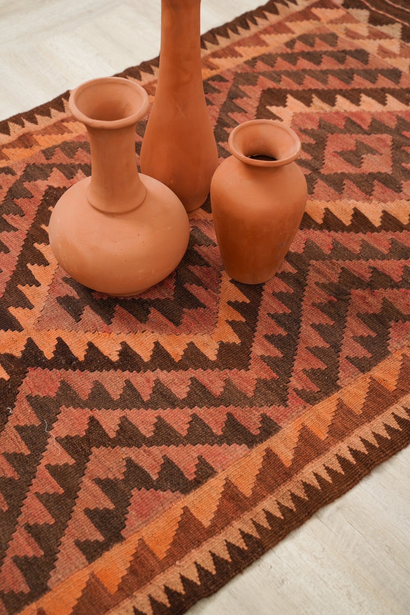 Vintage Turkoman Tribal Kilim 6' x 3'1"