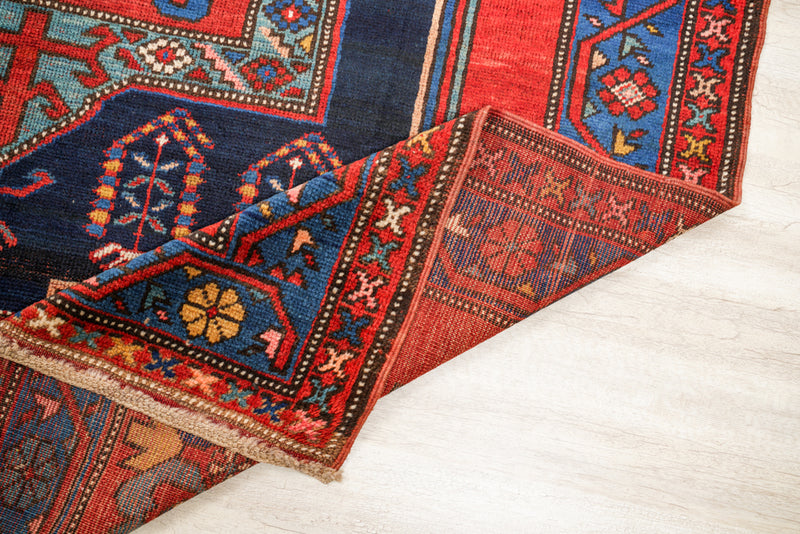 Antique Caucasian Kazak Rug 8'6" x 5'7"