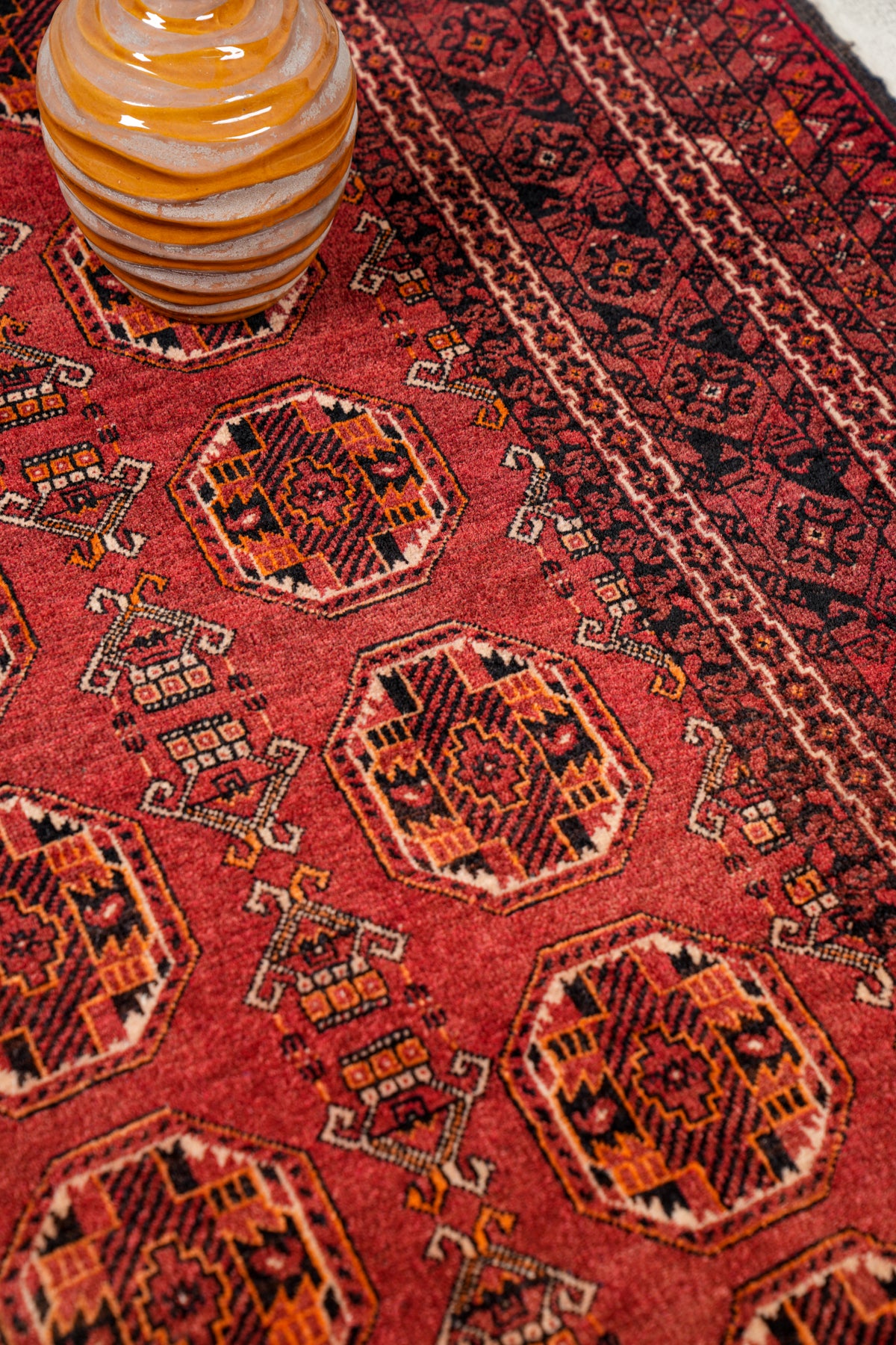 Vintage Turkmen Tekke Rug 6'4" x 3'8"