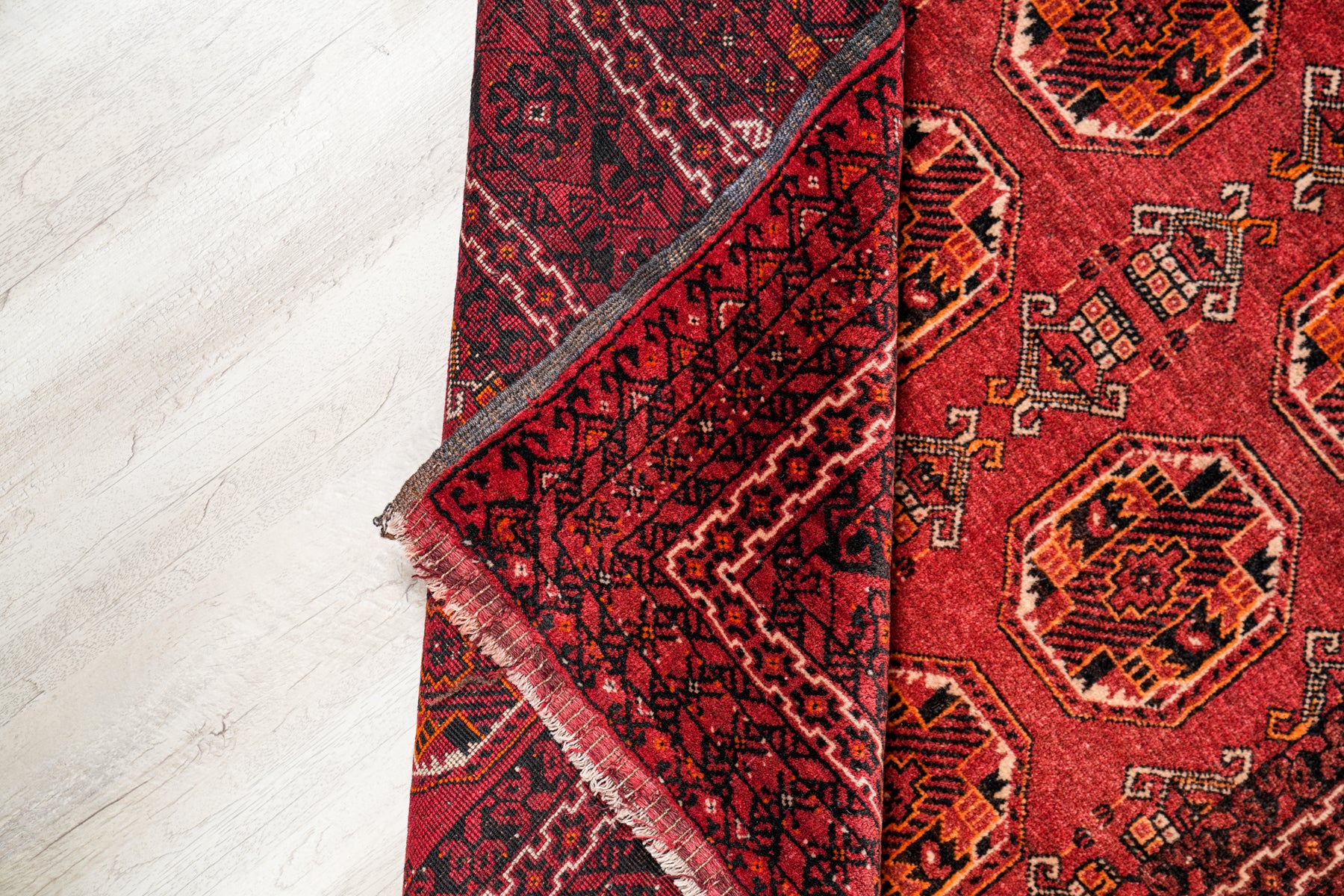 Vintage Turkmen Tekke Rug 6'4" x 3'8"