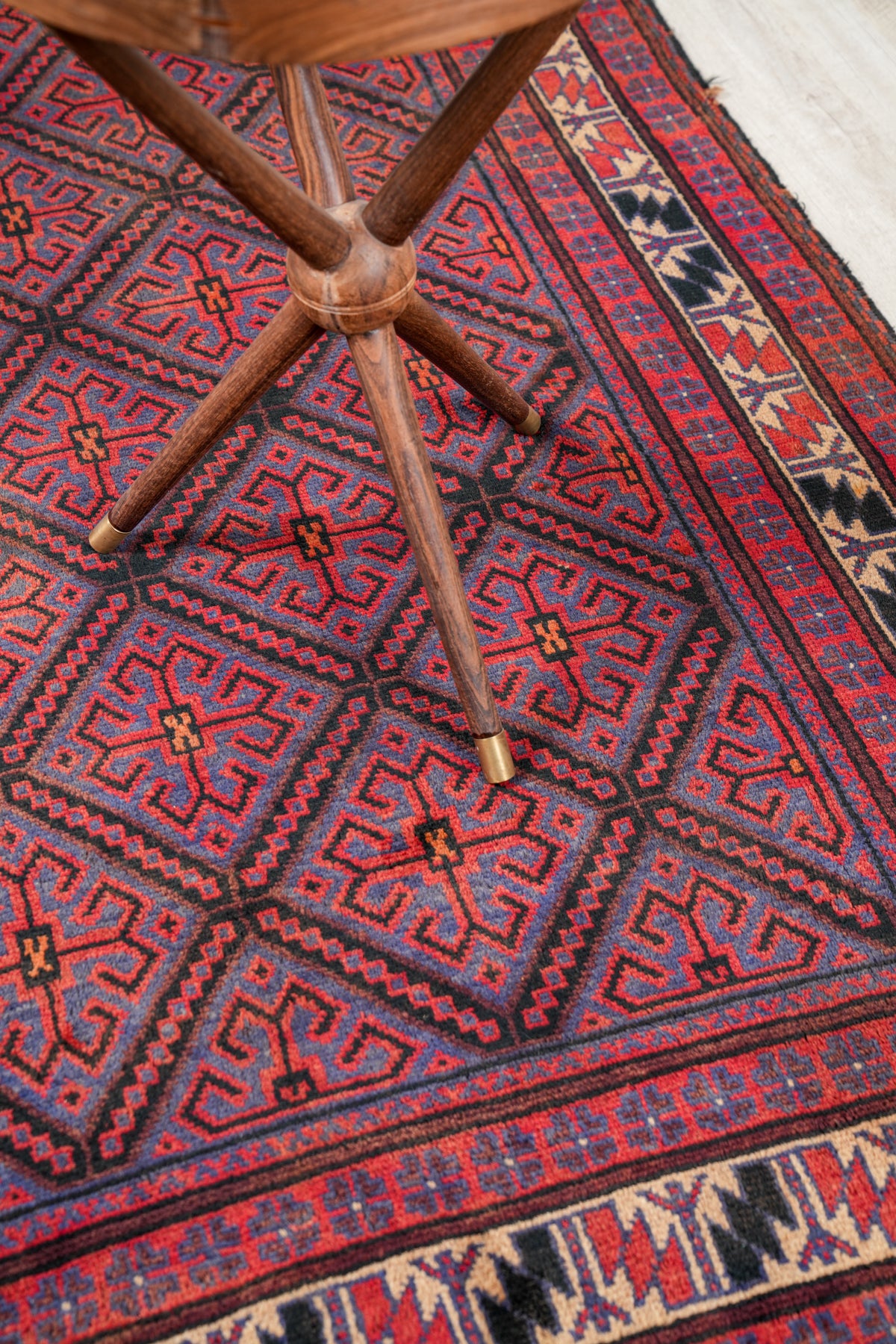 Vintage tribal Turkmen Rug 7'2" x 5'