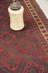 Vintage Turkmen Rug 8'7" x 5'2"