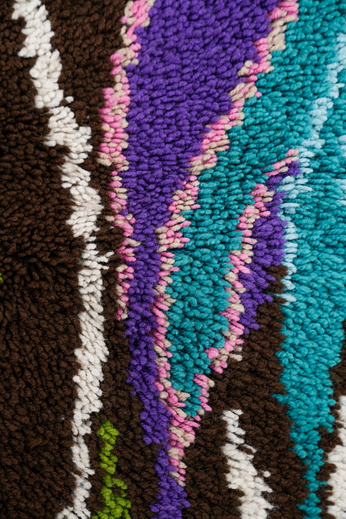 Vintage German Abstract Rug 3'4" x 2'8"