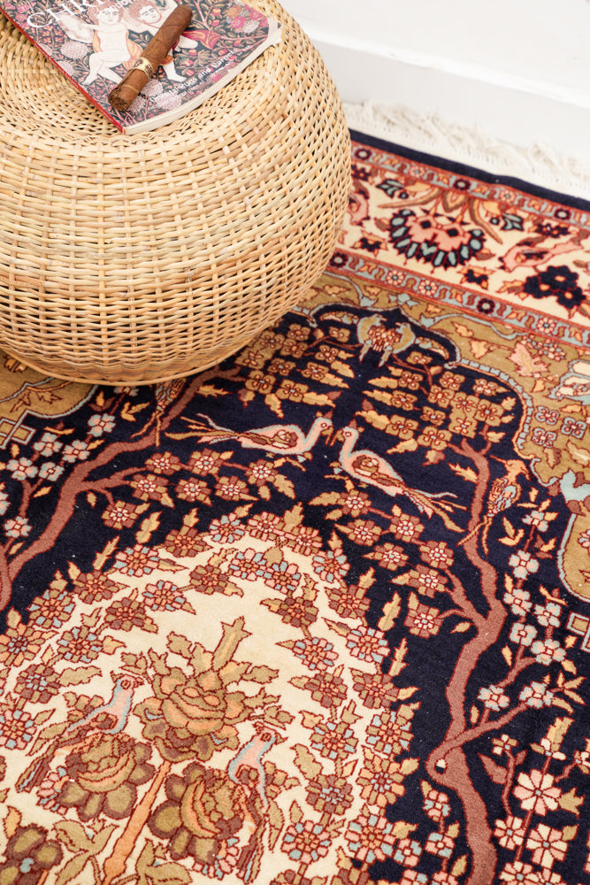 Vintage Lahore Tree Of Life Rug 7' x 4'6"