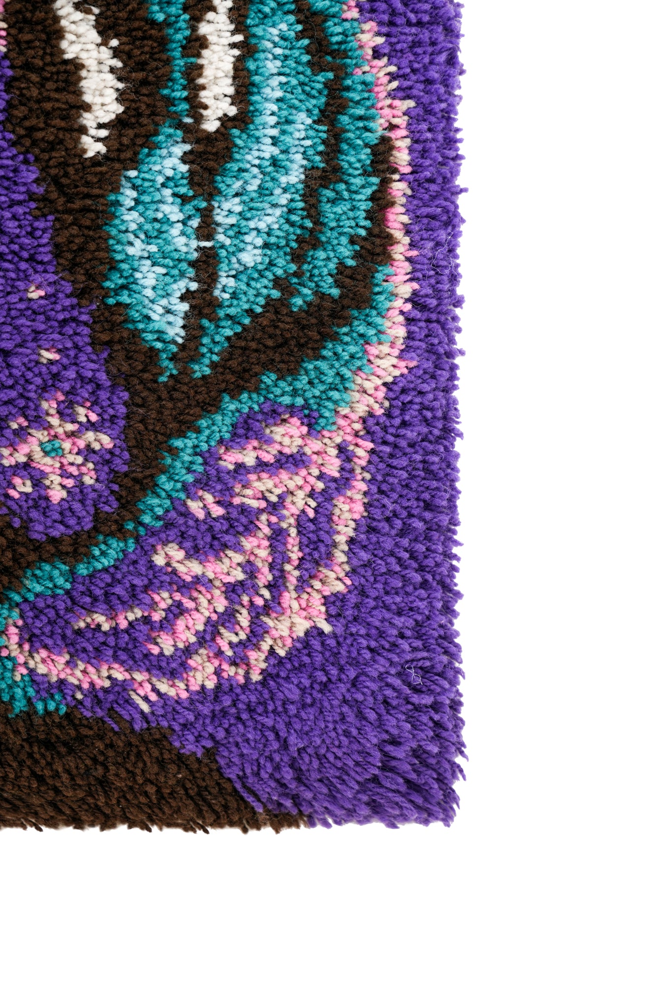 Vintage German Abstract Rug 3'4" x 2'8"