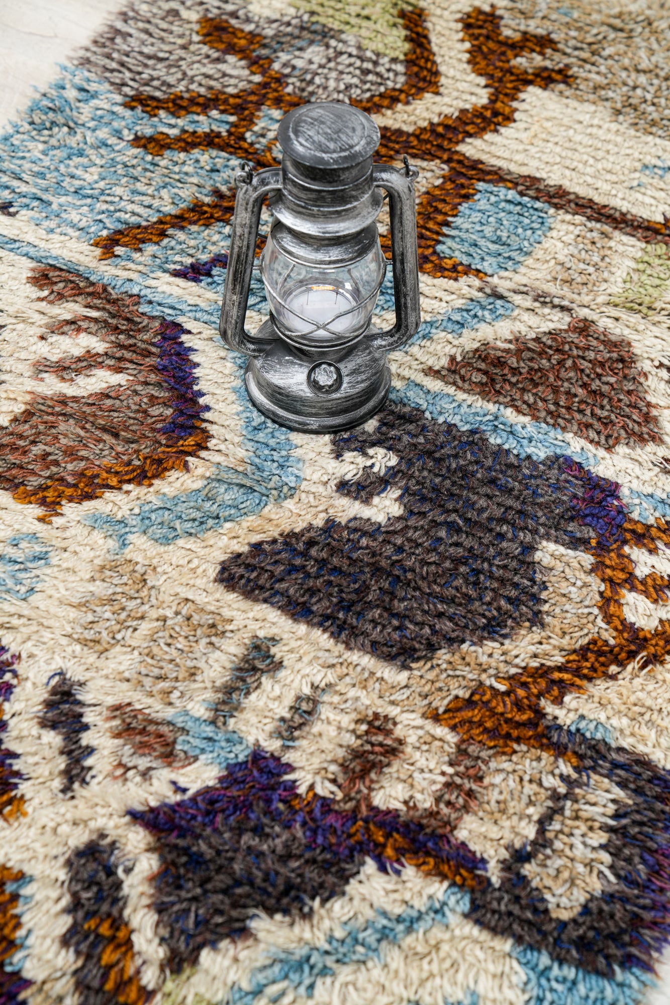 VINTAGE SCANDINAVIAN RYA RUG 4'10" x 2'6"