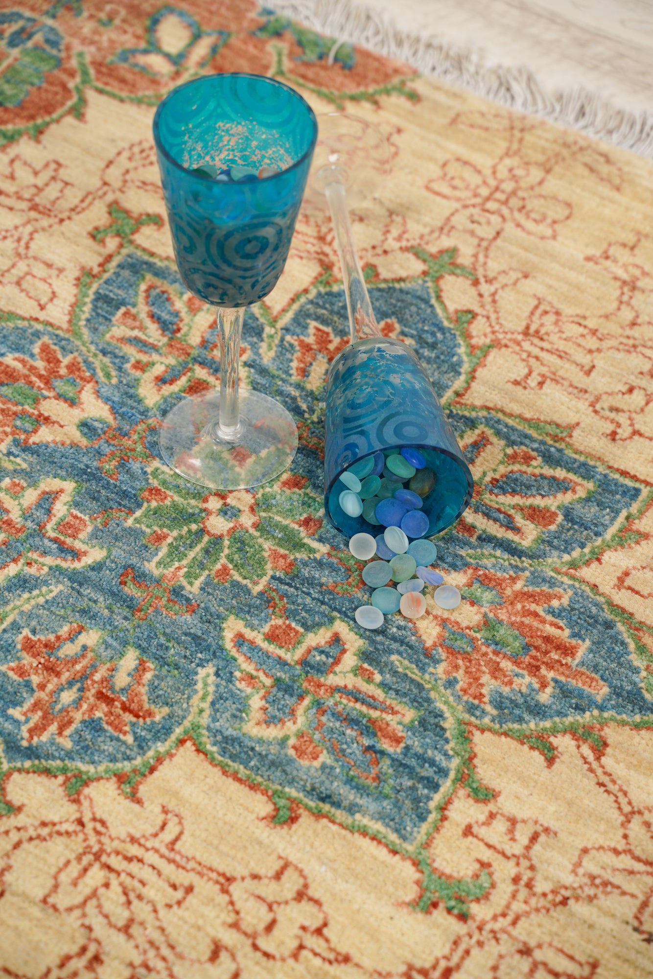 Vintage Afghan Chobi Rug 2'10" x 3'1"