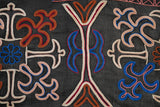 Antique Uzbek Lakai Silk Textile 3'7" x 1'8"