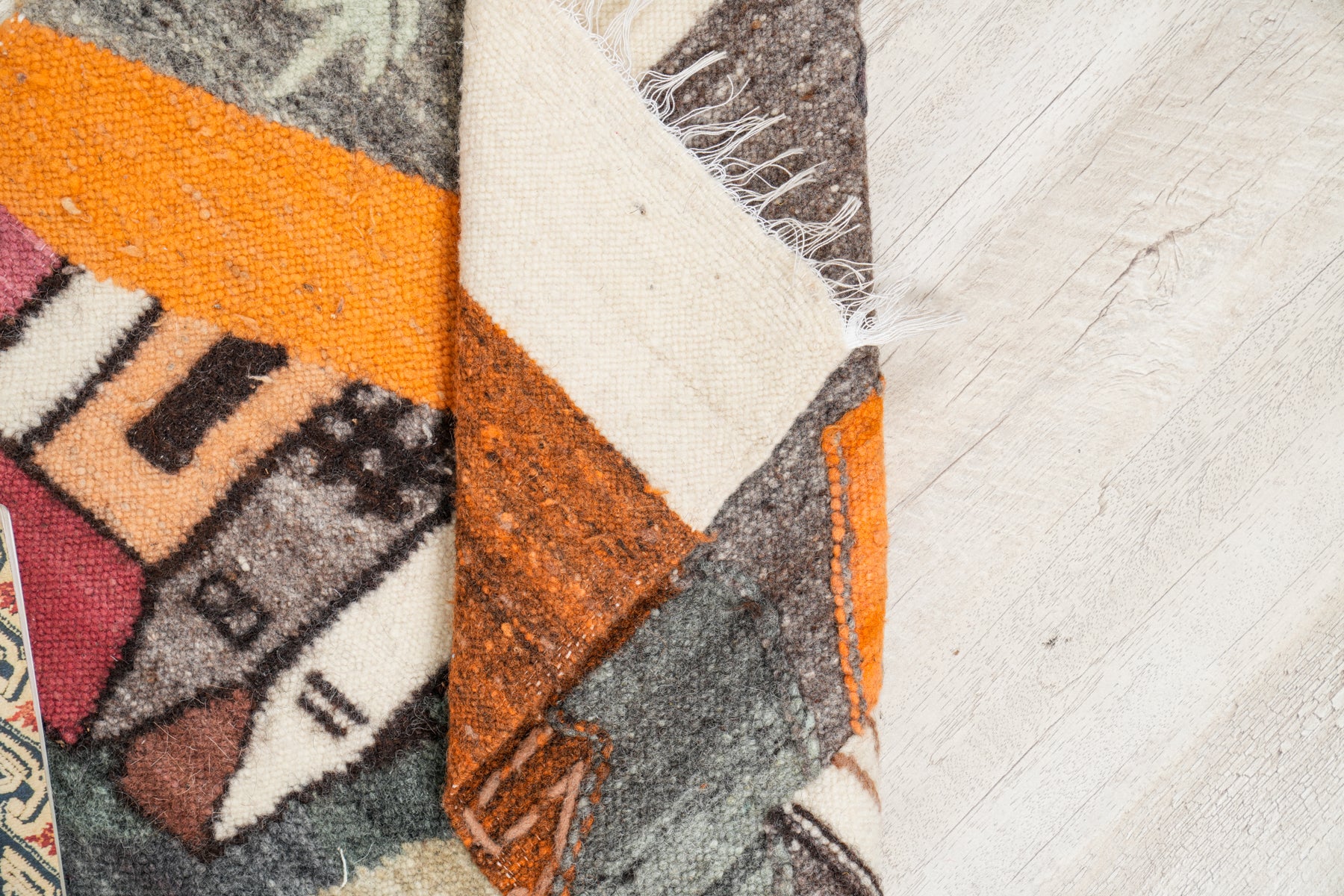 Vintage Ecuadorian landscape tapestry 3'3" x 1'10"