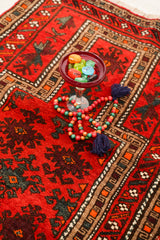 Vintage Baloch Prayer Rug 3'10" x 2'9"