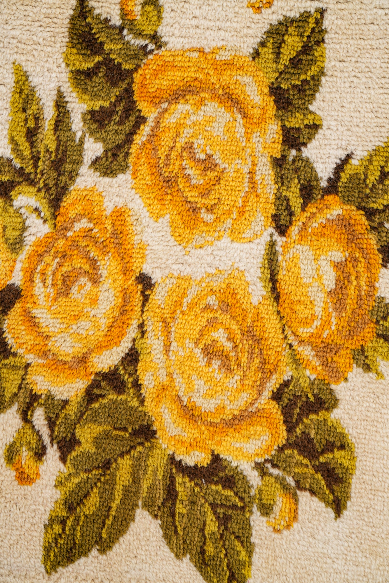 Vintage Scandinavian Rya Rug 4'7" x 2'4"