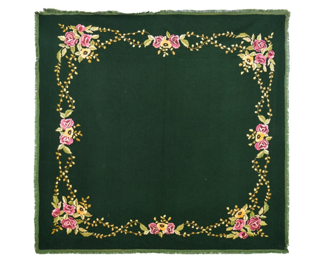 Vintage Polish Embroidery Textile 5'5" x 5'8"