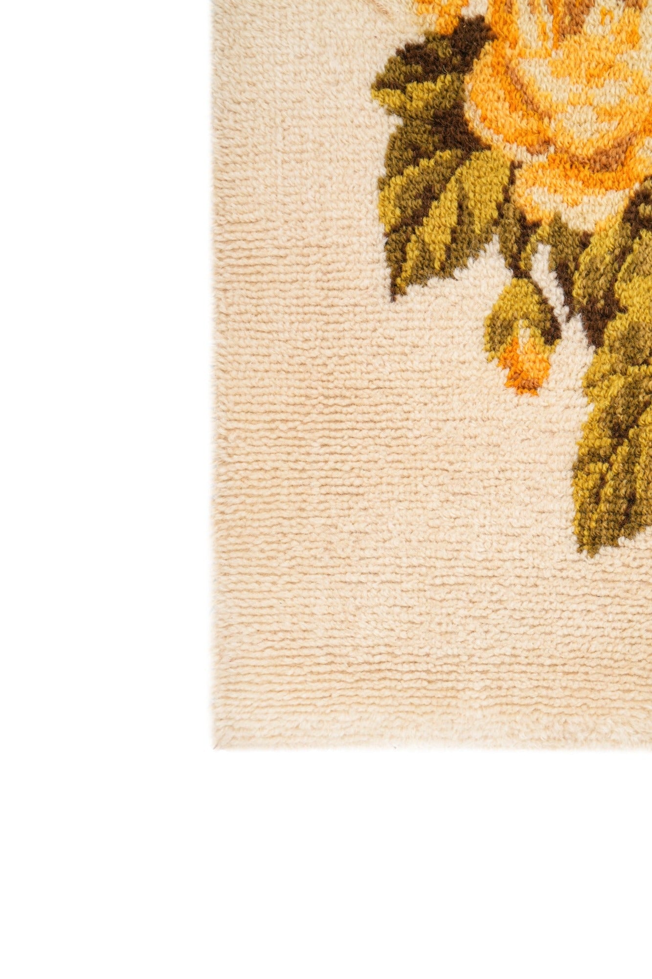 Vintage Scandinavian Rya Runner Rug 11'1" x 2'4"