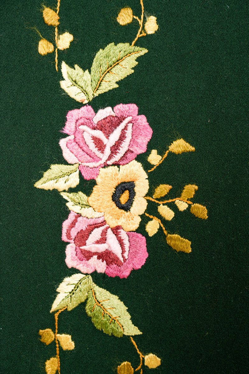Vintage Polish Embroidery Textile 5'5" x 5'8"