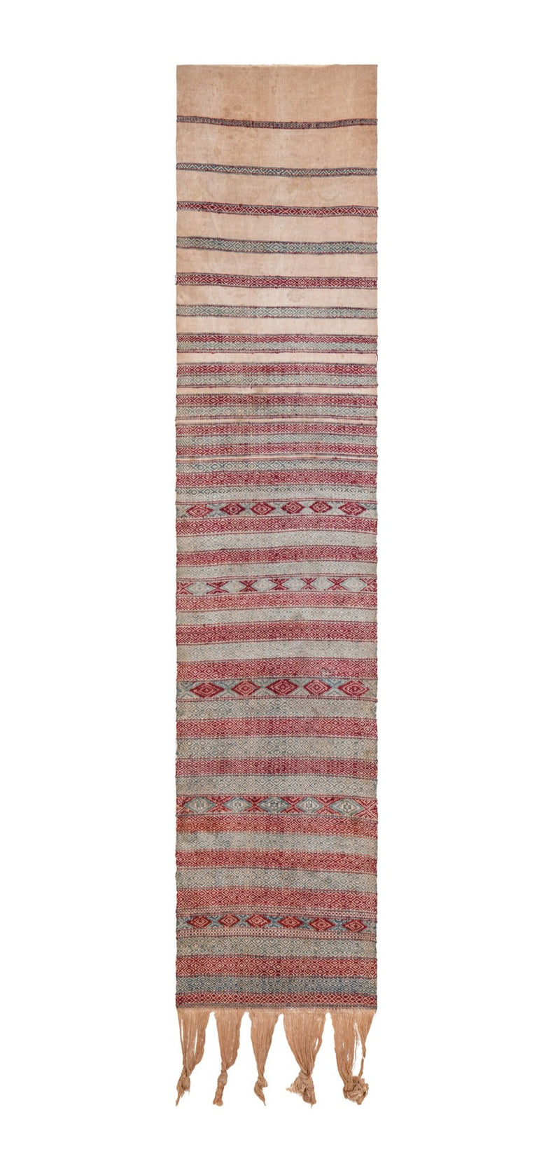 Antique Bhutan Kera Traditional Textile 7'5" x 1'7"