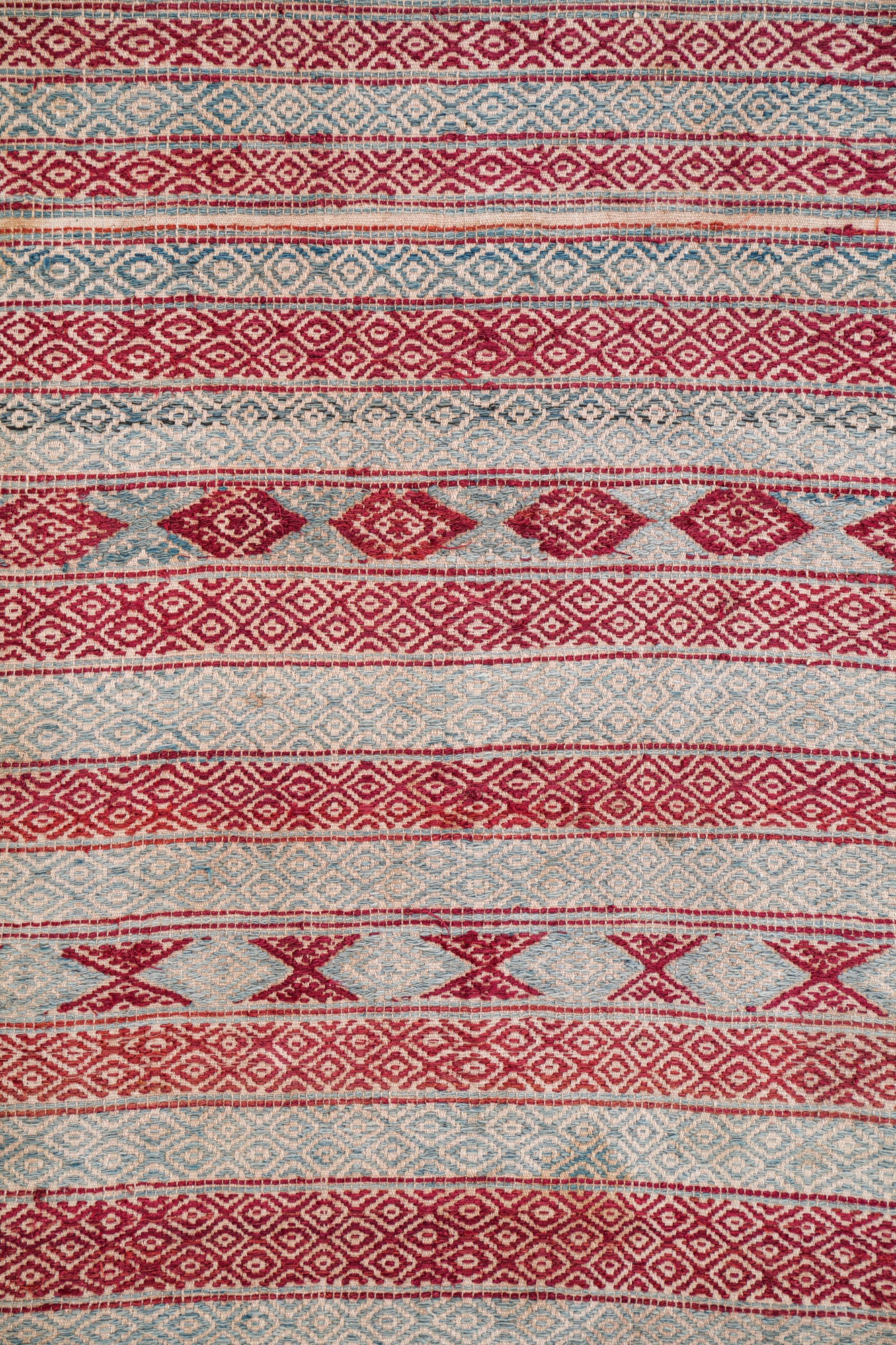 Antique Bhutan Kera Traditional Textile 7'5" x 1'7"