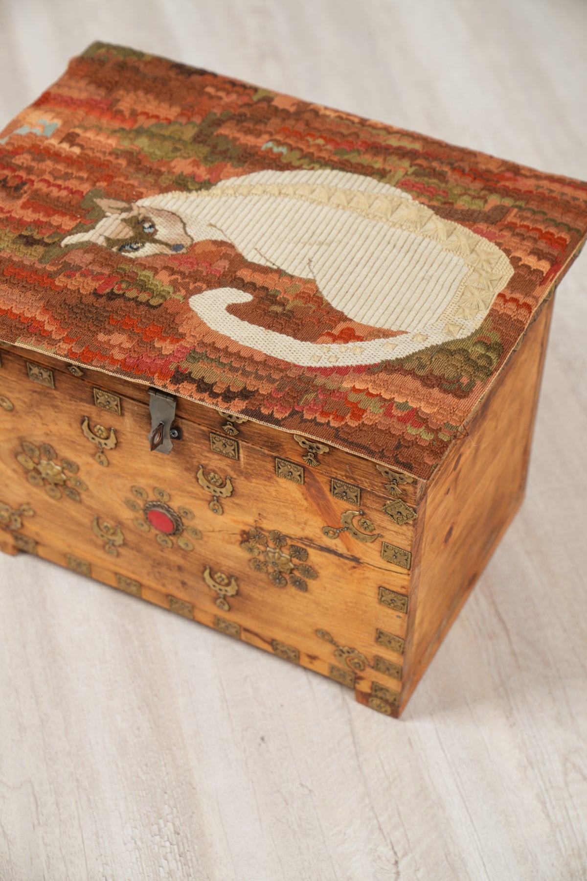 Vintage Scandinavian Needle point textile 1'6" x 1'1"