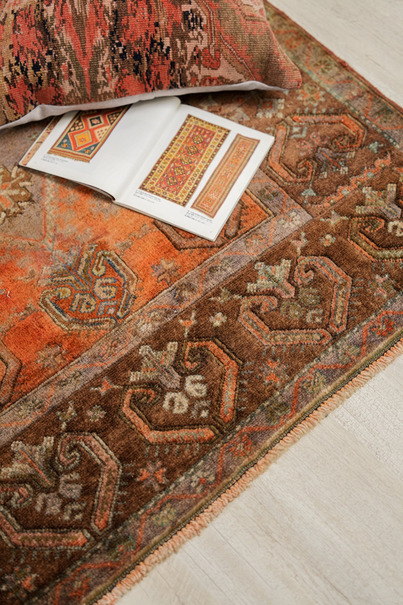 Vintage Turkish Tribal Rug 6'5" x 3'8"