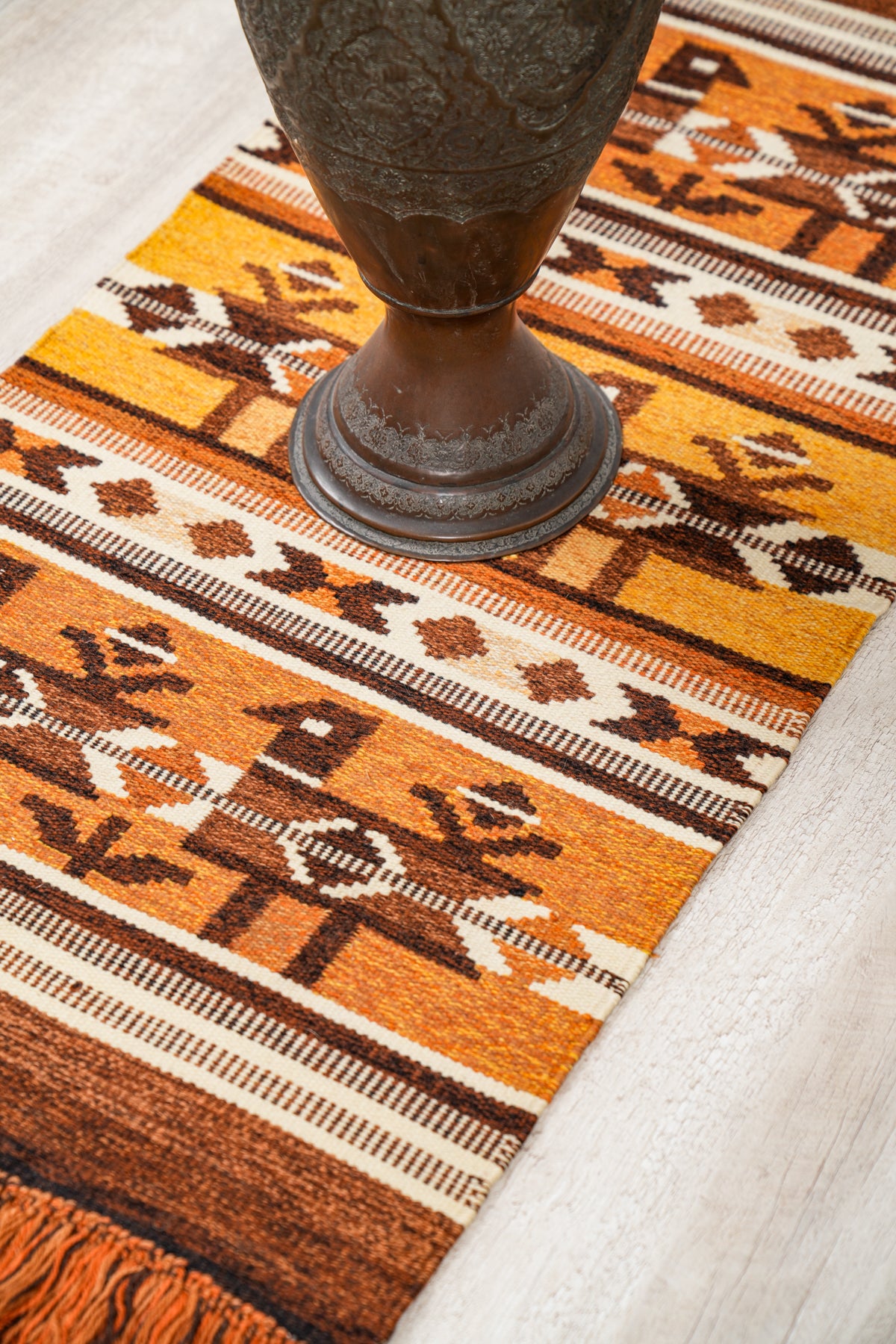 VINTAGE SCANDINAVIAN TAPESTRY 3'10" x 1'10"