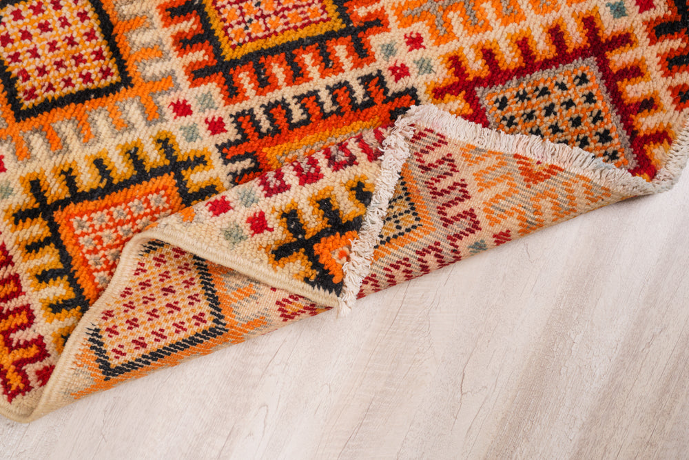 Vintage Moroccan Rug 4'1" x 2'7"