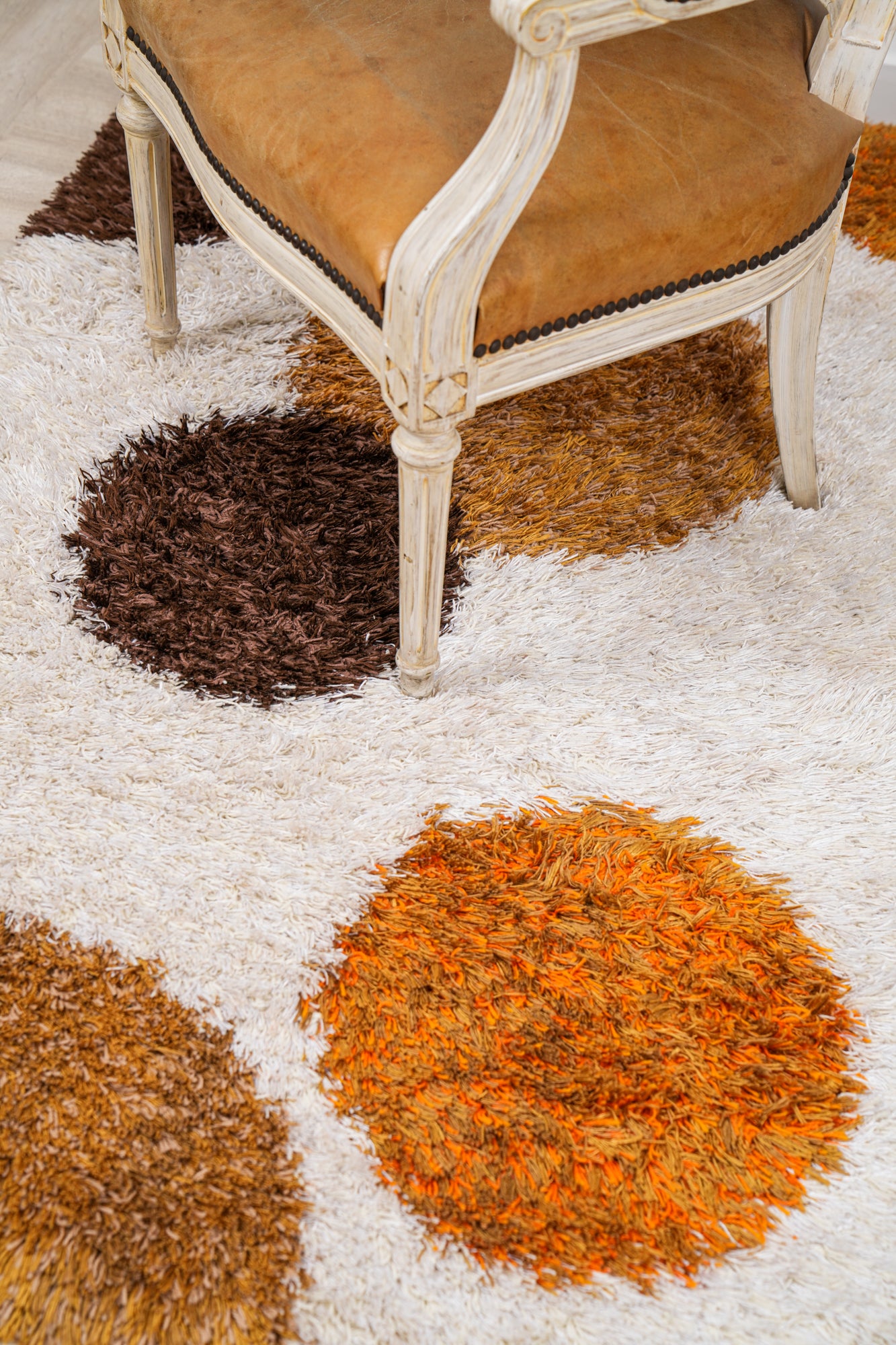 Vintage Scandinavian Shaggy Rya Rug 5'10" x 4'