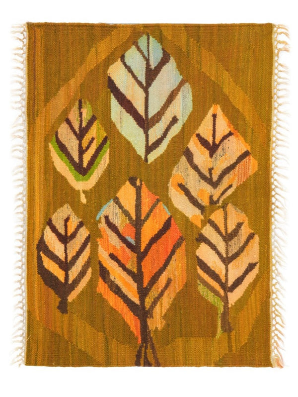 Vintage Scandinavian Tapestry  3'2" x 2'3"