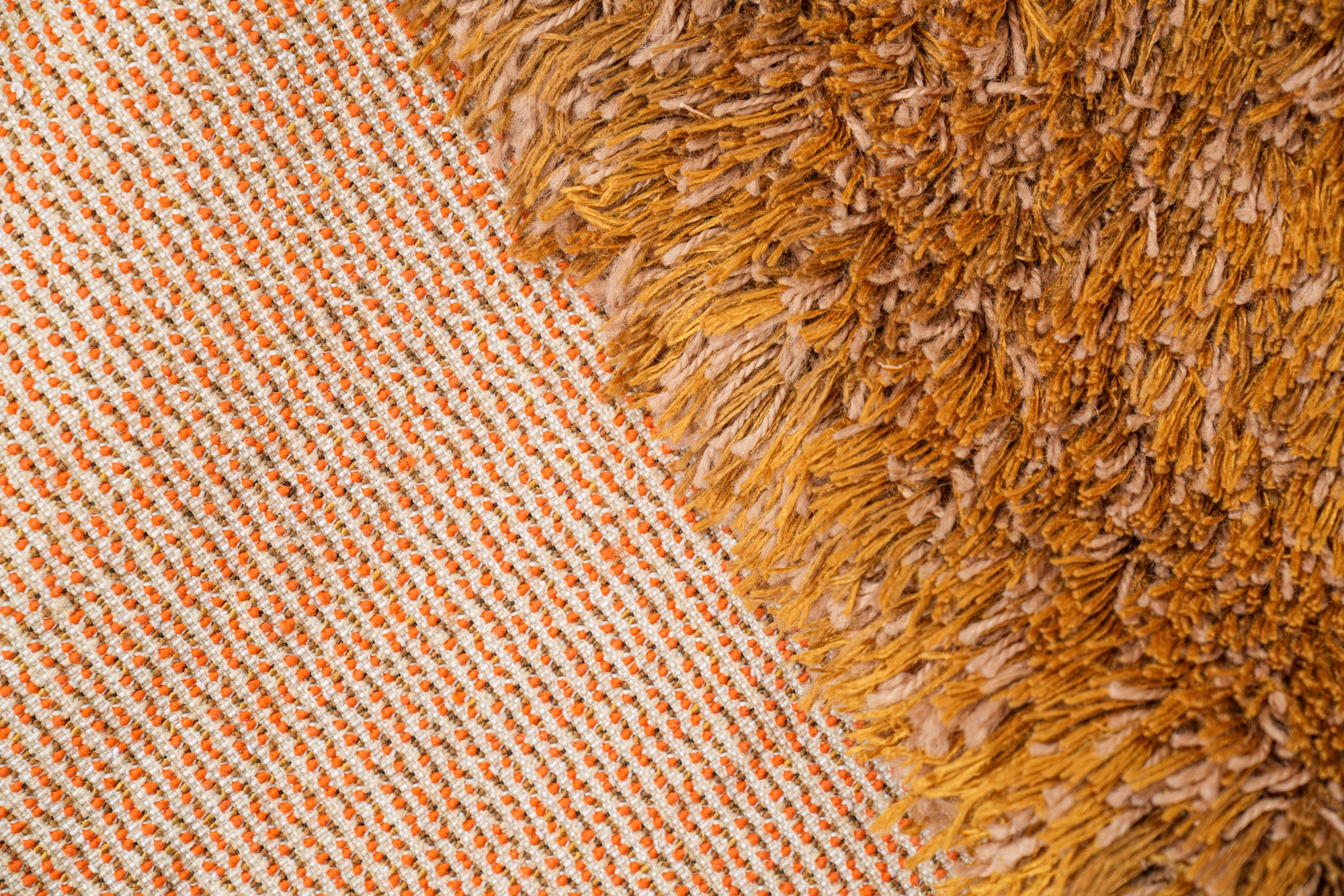 Vintage Scandinavian Shaggy Rya Rug 5'10" x 4'